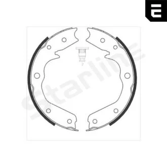 Гальмівні колодки барабанні STARLINE BC 08970