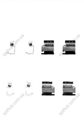 Пружинки тормозов. колодок STARLINE BD PR03 (фото 1)