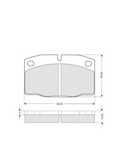 Гальмівні колодки дискові STARLINE BD S021