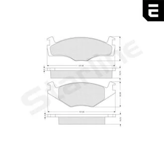Тормозные колодки дисковые STARLINE BD S027