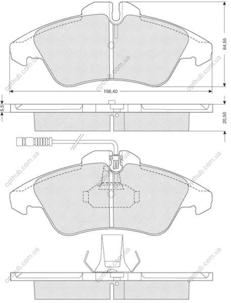 Тормозные колодки SPRINTER STARLINE BD S054 (фото 1)