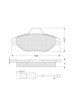 Гальмівні колодки дискові STARLINE BD S057