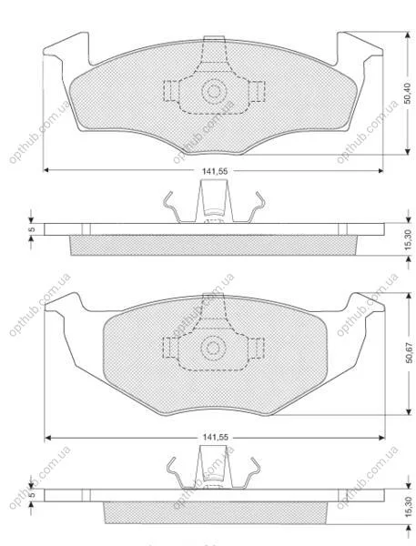 Гальмівні колодки дискові STARLINE BD S072 (фото 1)
