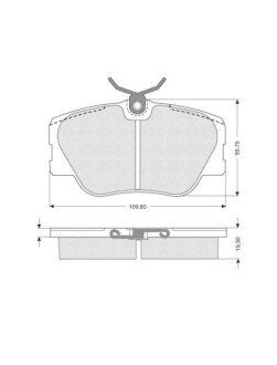 Гальмівні колодки дискові STARLINE BD S104