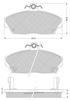 Гальмівні колодки дискові STARLINE BD S124