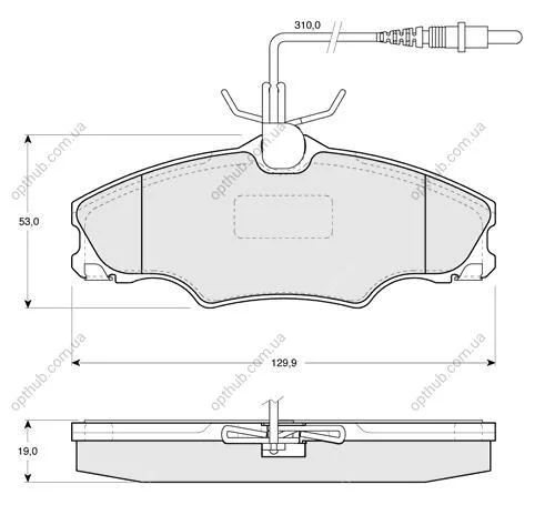 Гальмівні колодки дискові STARLINE BD S128 (фото 1)