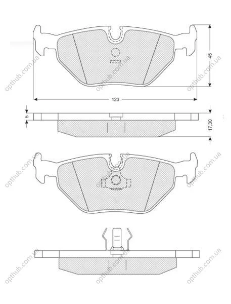 Гальмівні колодки дискові STARLINE BD S131 (фото 1)
