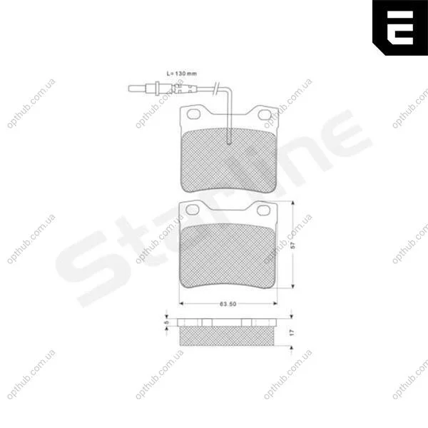 Гальмівні колодки дискові STARLINE BD S132 (фото 1)
