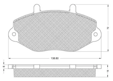 Гальмівні колодки дискові STARLINE BD S137