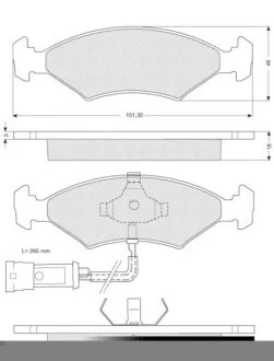 Тормозные колодки дисковые STARLINE BD S141