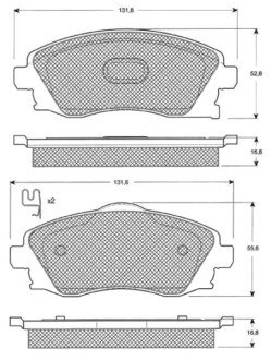 Тормозные колодки дисковые STARLINE BD S166