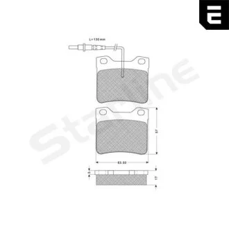 Тормозные колодки дисковые STARLINE BD S168