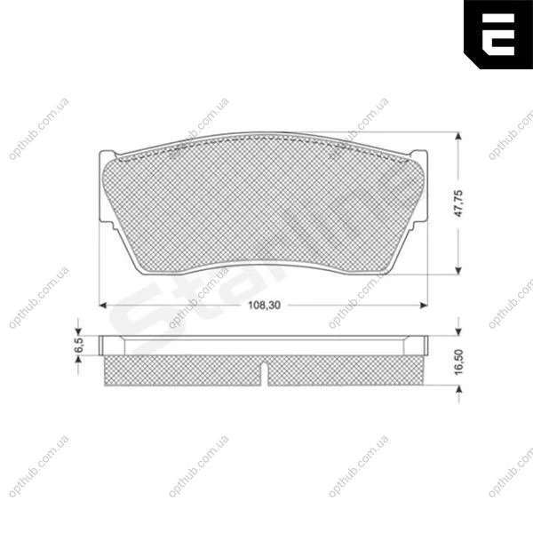 Тормозные колодки дисковые STARLINE BD S177 (фото 1)