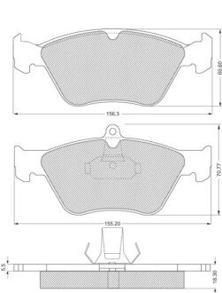 Гальмівні колодки дискові STARLINE BD S192