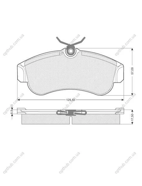 Тормозные колодки дисковые STARLINE BD S203 (фото 1)