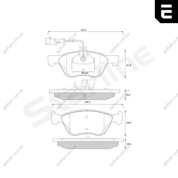 Гальмівні колодки дискові STARLINE BD S259 (фото 1)