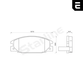 Гальмівні колодки дискові STARLINE BD S261