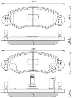 Гальмівні колодки дискові STARLINE BD S263