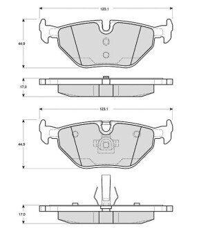 Гальмівні колодки дискові STARLINE BD S270