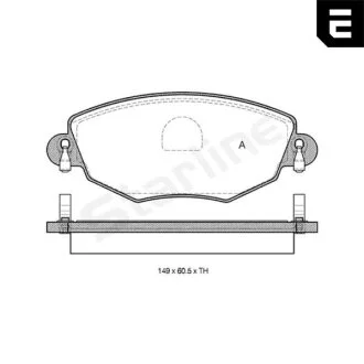 Тормозные колодки дисковые STARLINE BD S313
