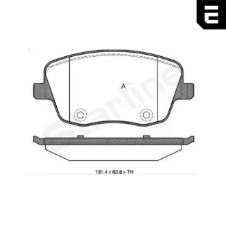 Тормозные колодки дисковые STARLINE BD S322