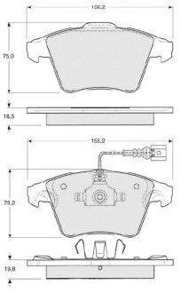 Гальмівні колодки дискові STARLINE BD S325