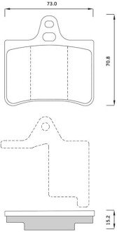 Гальмівні колодки дискові STARLINE BD S358