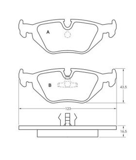 Гальмівні колодки дискові STARLINE BD S381