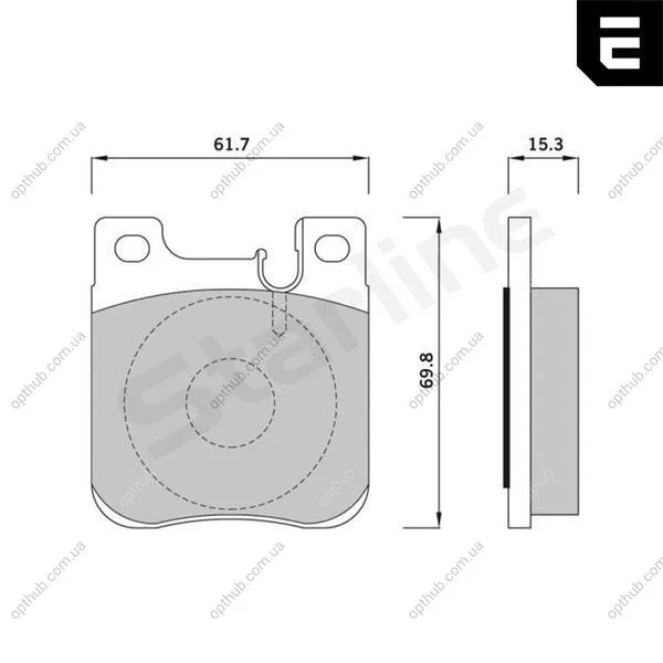 Тормозные колодки дисковые STARLINE BD S395 (фото 1)