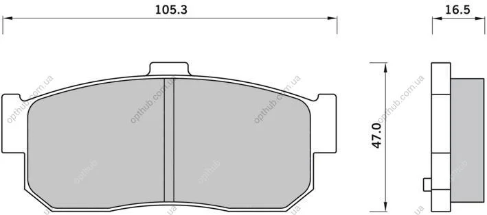Тормозные колодки дисковые STARLINE BD S415 (фото 1)