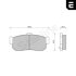 Тормозные колодки дисковые STARLINE BD S415 (фото 2)