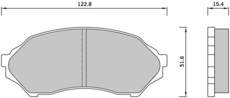 Гальмівні колодки дискові STARLINE BD S421