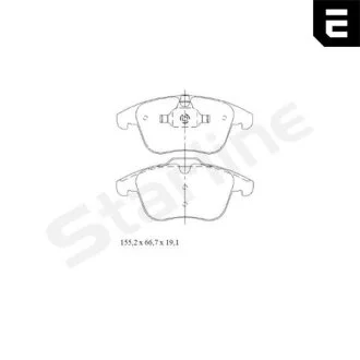 Гальмівні колодки дискові STARLINE BD S447