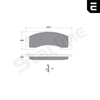 Гальмівні колодки дискові STARLINE BD S751