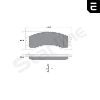 Гальмівні колодки дискові STARLINE BD S751