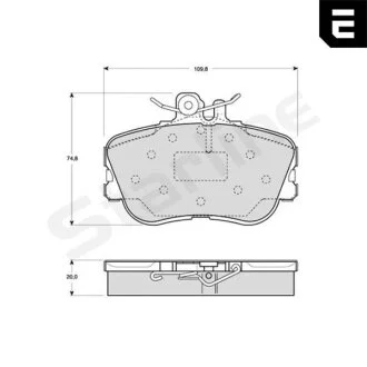 Гальмівні колодки дискові STARLINE BD S818P