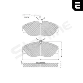 Гальмівні колодки дискові STARLINE BD S820P