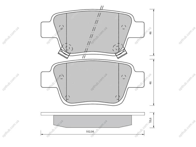 Тормозные колодки дисковые STARLINE BD S834P (фото 1)