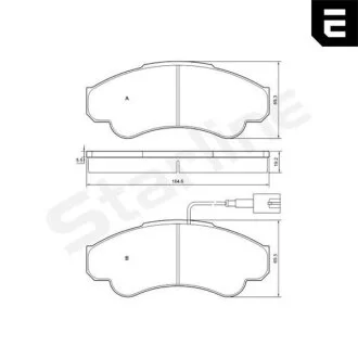 Гальмівні колодки дискові STARLINE BD S840P