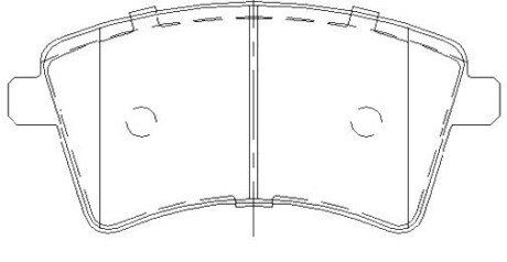 Гальмівні колодки дискові STARLINE BD S857P