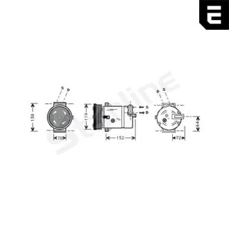 Компрессоры кондиционеров STARLINE DK STK0208