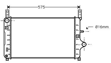 Радіатор охолодження STARLINE FD2127