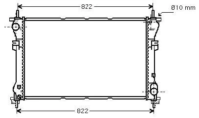 Радіатор охолодження STARLINE FD2320