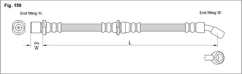 Гальмівний шланг STARLINE HA ST.1150 (фото 1)