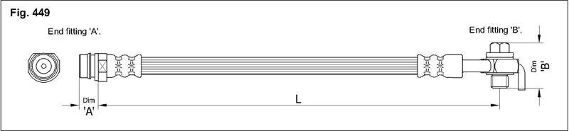Тормозной шланг STARLINE HA ST.1229 (фото 1)
