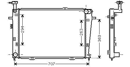 Радіатор охолодження STARLINE HY2210