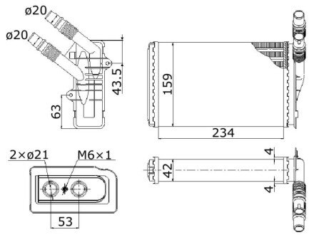 Радіатор опалення STARLINE RTA6099