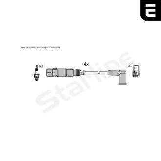 Комплект кабелів запалювання STARLINE ZK 0682