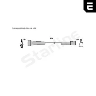 Комплект кабелів запалювання STARLINE ZK 7004