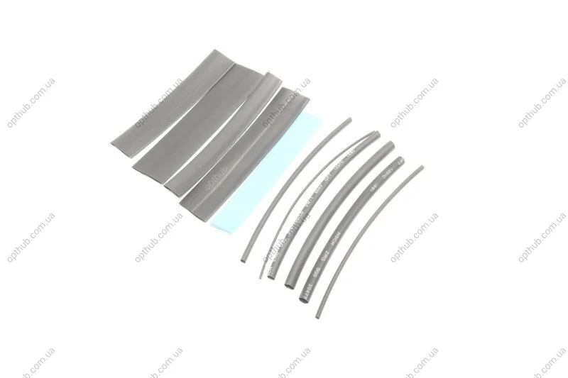 Набір трубок термозбіжних довжиною 12 см, діаметр 1,2,3,4,5,6,8,10,12,14,16 мм Струм ЧП 04-12-002 (фото 1)